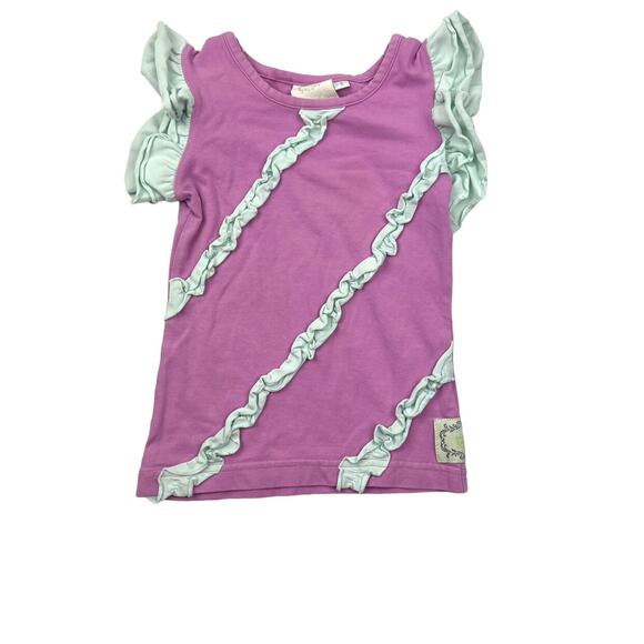 Swanky Baby Vintage Purple Ruffle Top - Picture 1 of 6